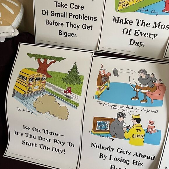 Positive Attitude 1980’s Posters Inspirational Good Deeds set of 6!! - Picture 12 of 14
